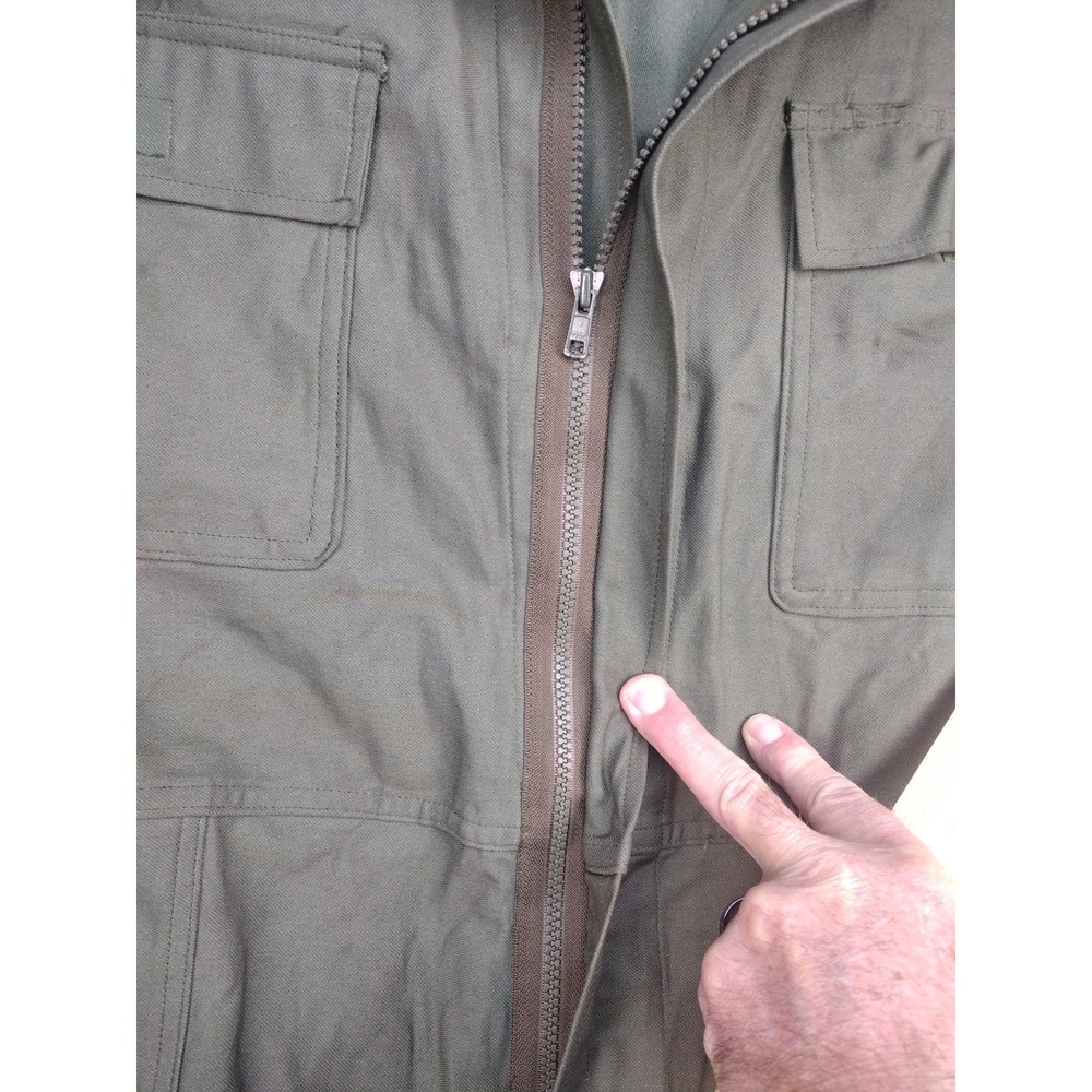 Caribbean Needle Point Coveralls Mens Medium Green Military Uniform VTG USAF - Picture 15 of 16
